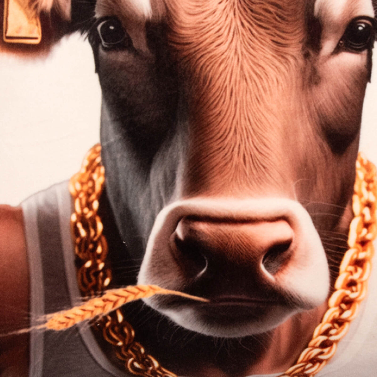 kissenhuelle kissenbezug goldkette kuh