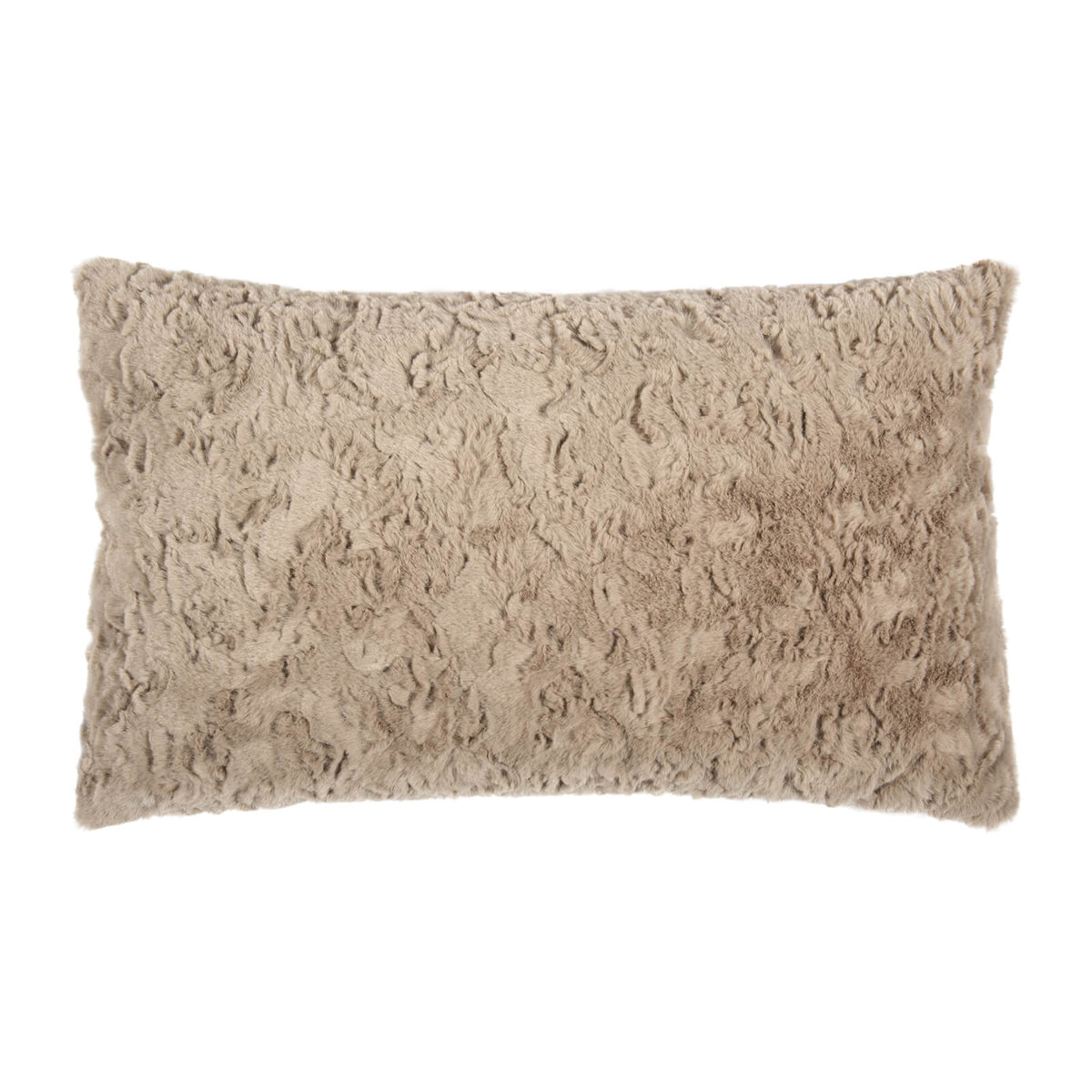 kissenbezug flauschig kunstfell beige