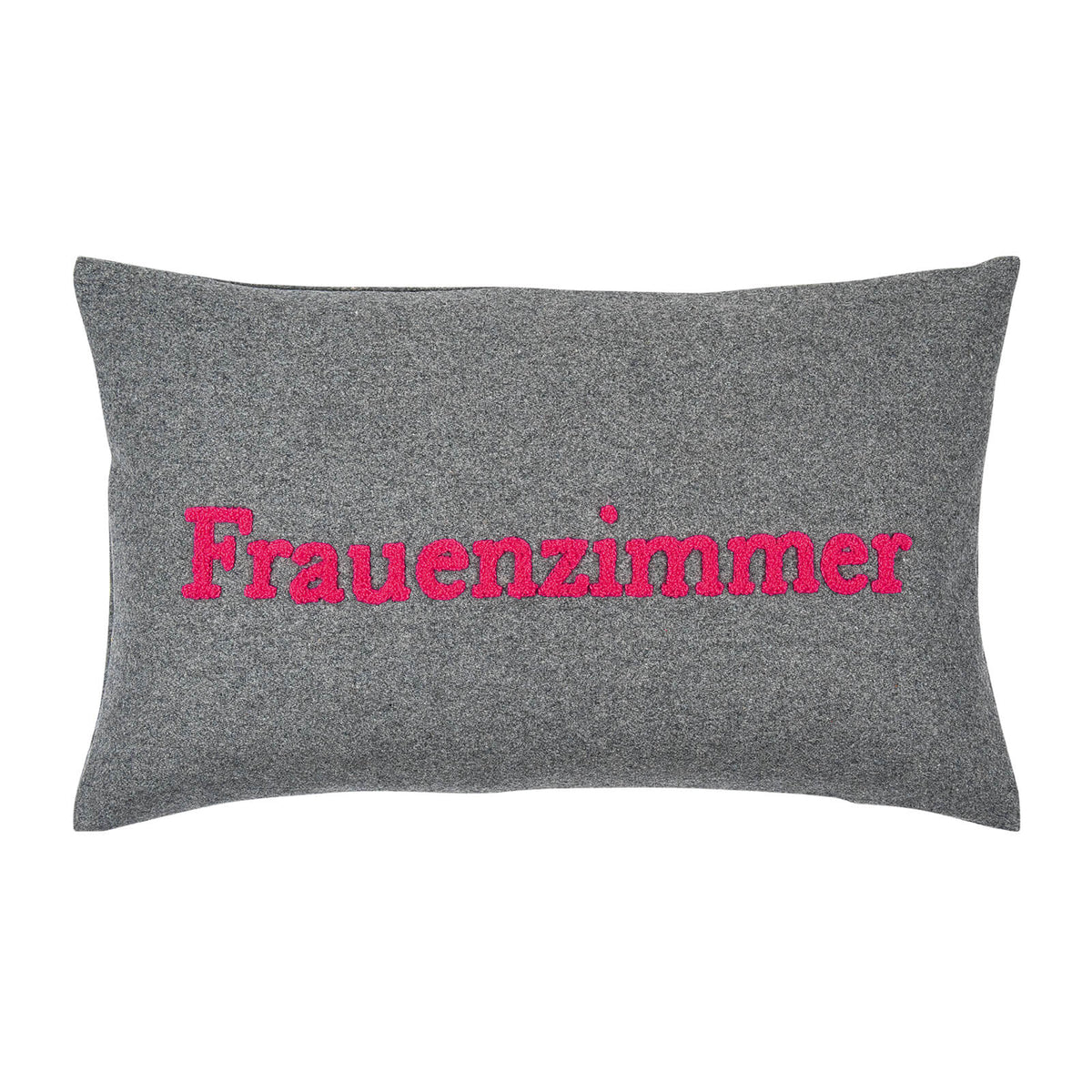 kissenhuelle kissenbezug schriftzug spruch frauen grau