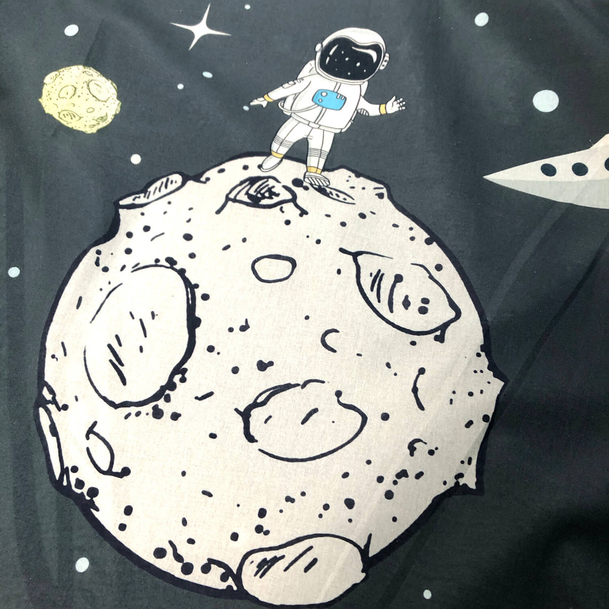 bettwaesche rakete weltall mond espico