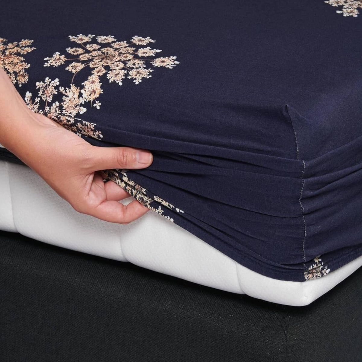 spannbettlaken lauren indigo blue