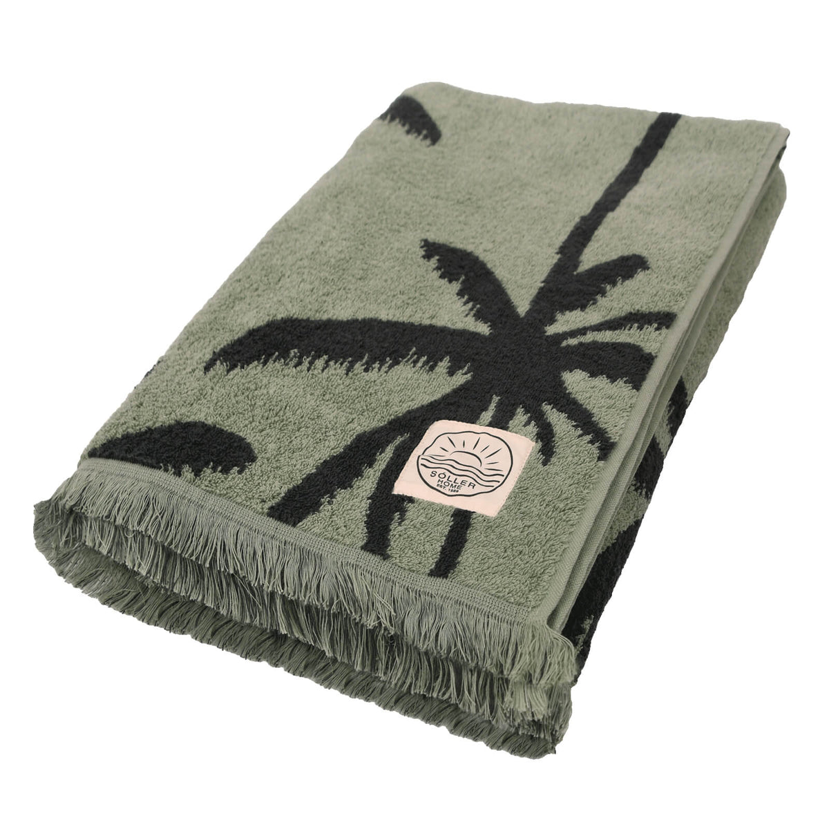 handtuch liegetuch jacquard baumwolle palme