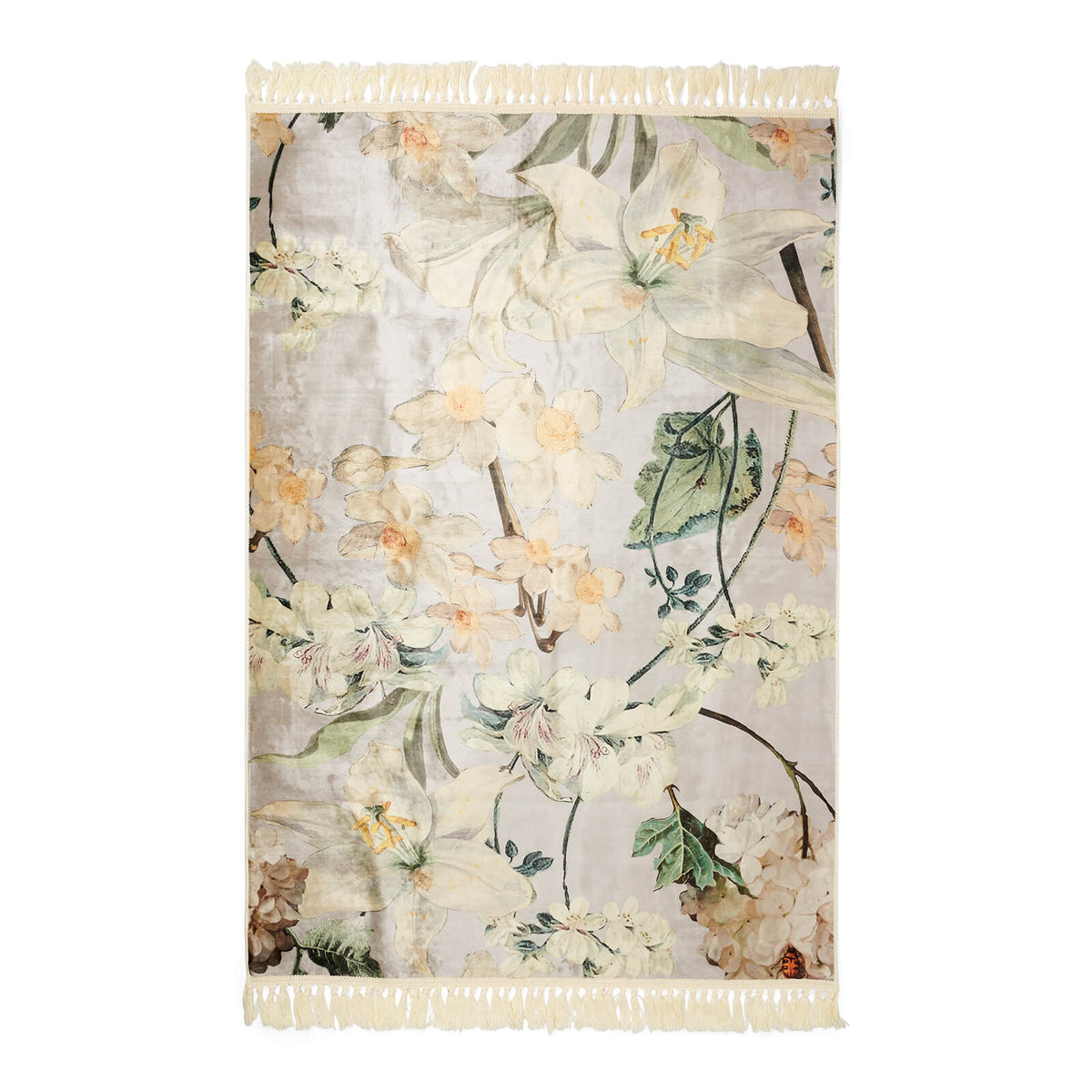 teppich blumen blueten rosalee grau essenza