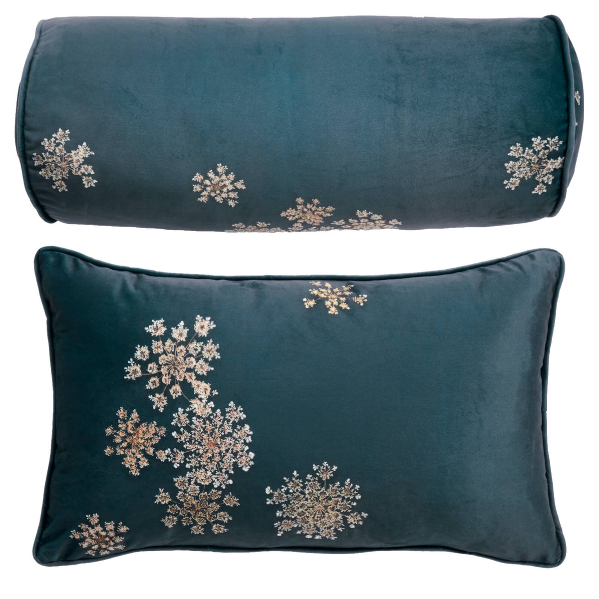 dekokissen zierkissen lauren indigo blue kissen blumen