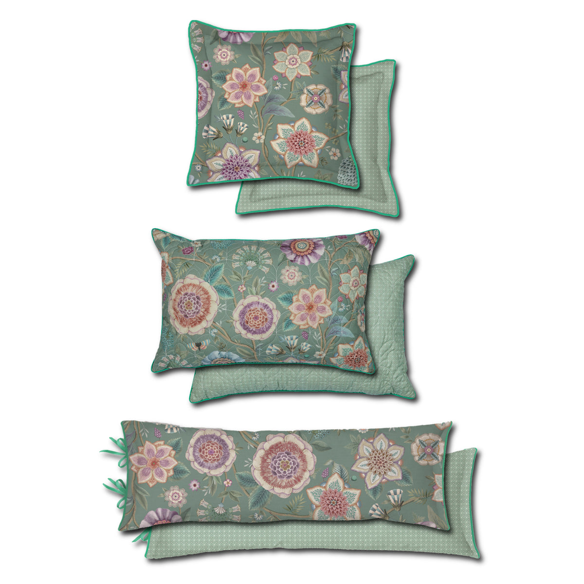 zierkissen phantasieblumen floral wende sammelbild