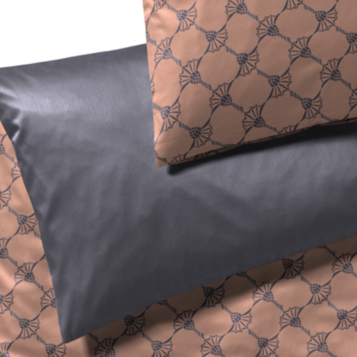 JOOP! Bettwäsche Cornflower Double 4083 7 Festive Copper Kupfer festlich Kornblumen hochwertig 