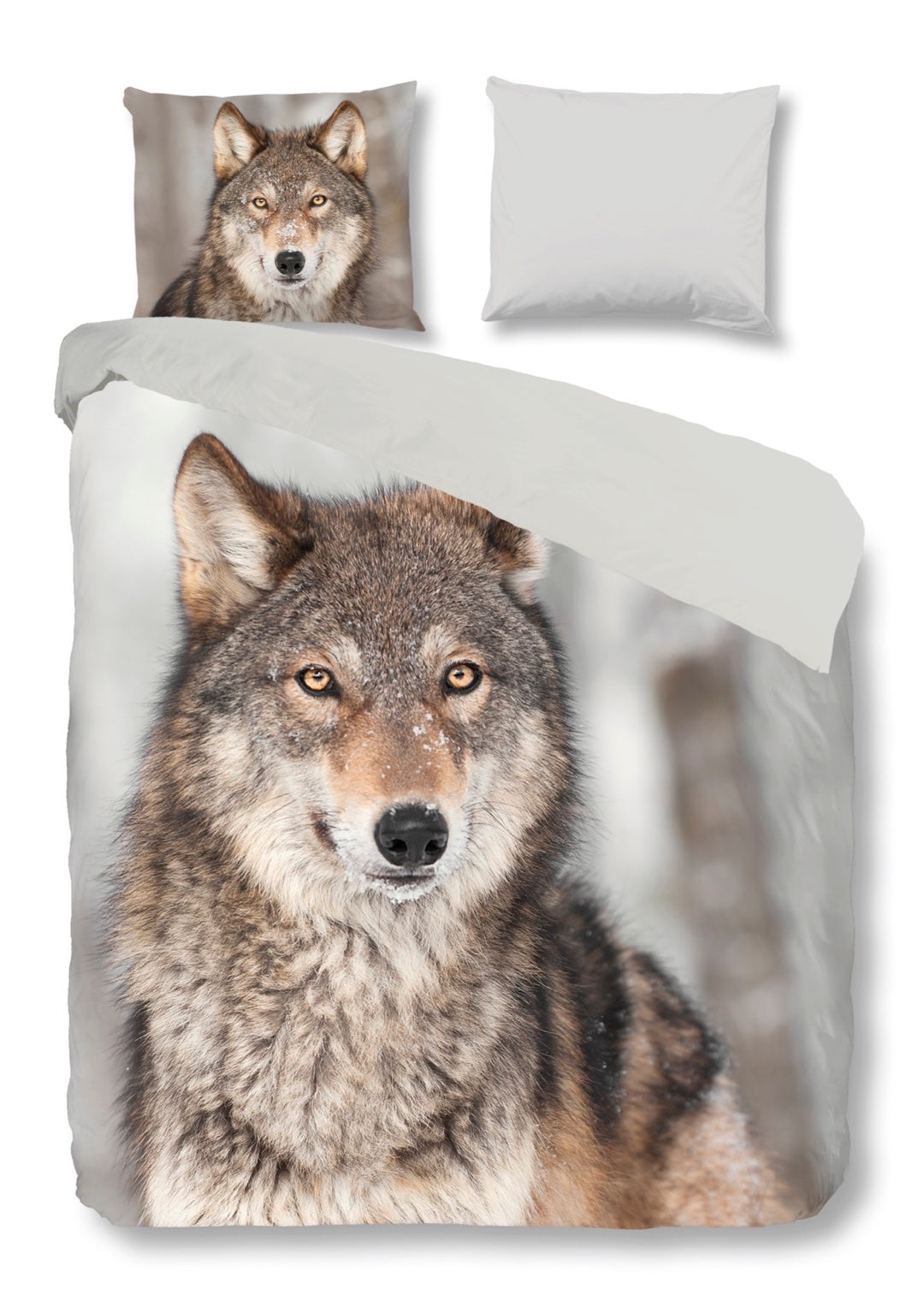 good morning Bettwäsche 5703 Wolf Wildtier