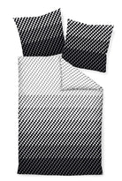 Janine Bettwäsche J.D. 87016 schwarz weiß Mako Satin