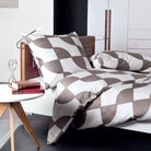 bettwaesche janine taupe kreise mako satin