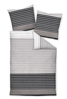 Janine Bettwäsche J.D. 87020-08 platin schwarz Mako Satin