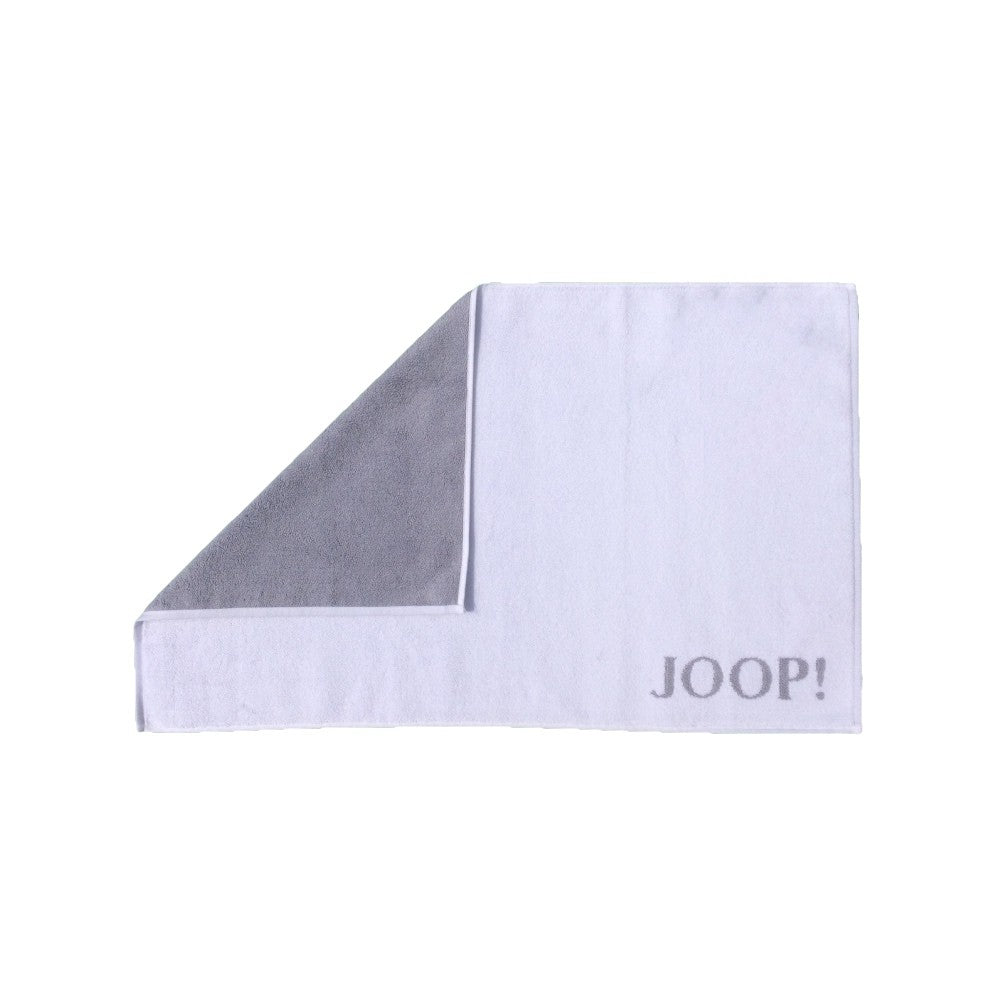 joop badematte doubleface weiß silber