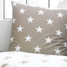 Trend Bettwäsche Stars Beige Braun Wendeoptik 135x200 cm