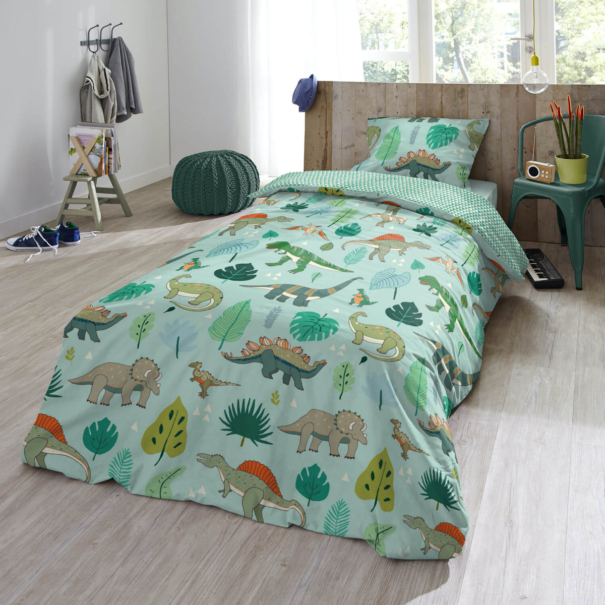 bettbezug kissenbezug trendy bedding dinozeit t rex