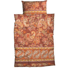 bettwaesche casatex orientalisch mandala orange satin