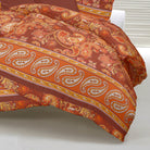 bettwaesche casatex orientalisch mandala orange satin
