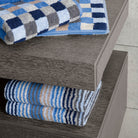 Cawö Handtücher Unique Stripes 944 11 Saphir Duschtuch Gestreift Frottier