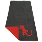 jacquard baumwolle badetuch saunatuch geco anthrazit rot