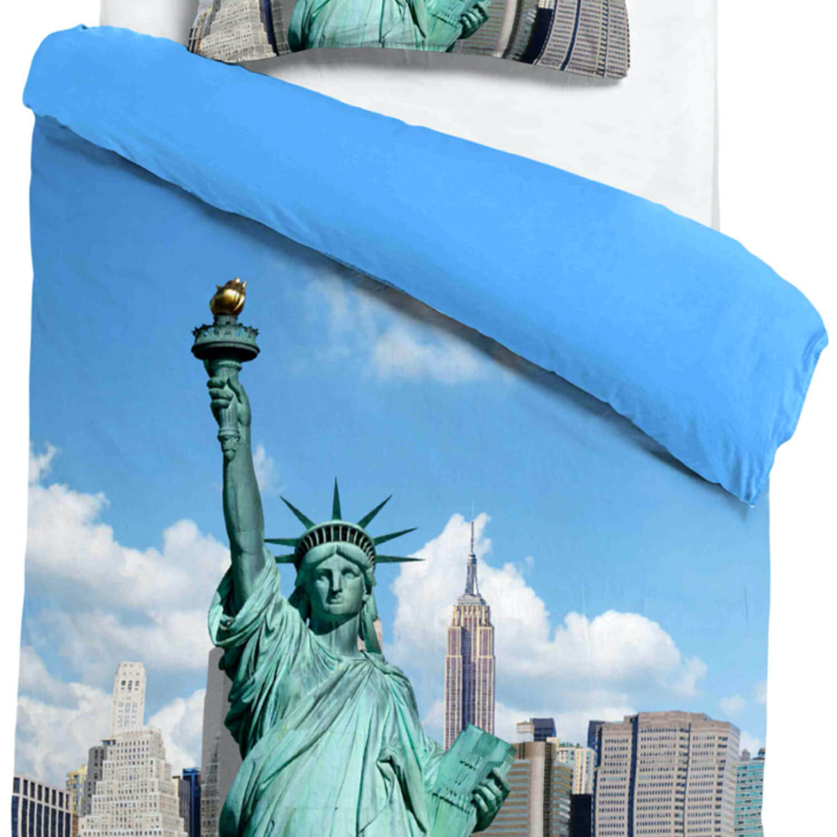 espico bettgarnitur sleep and dream new york freheitsstatue empire state building