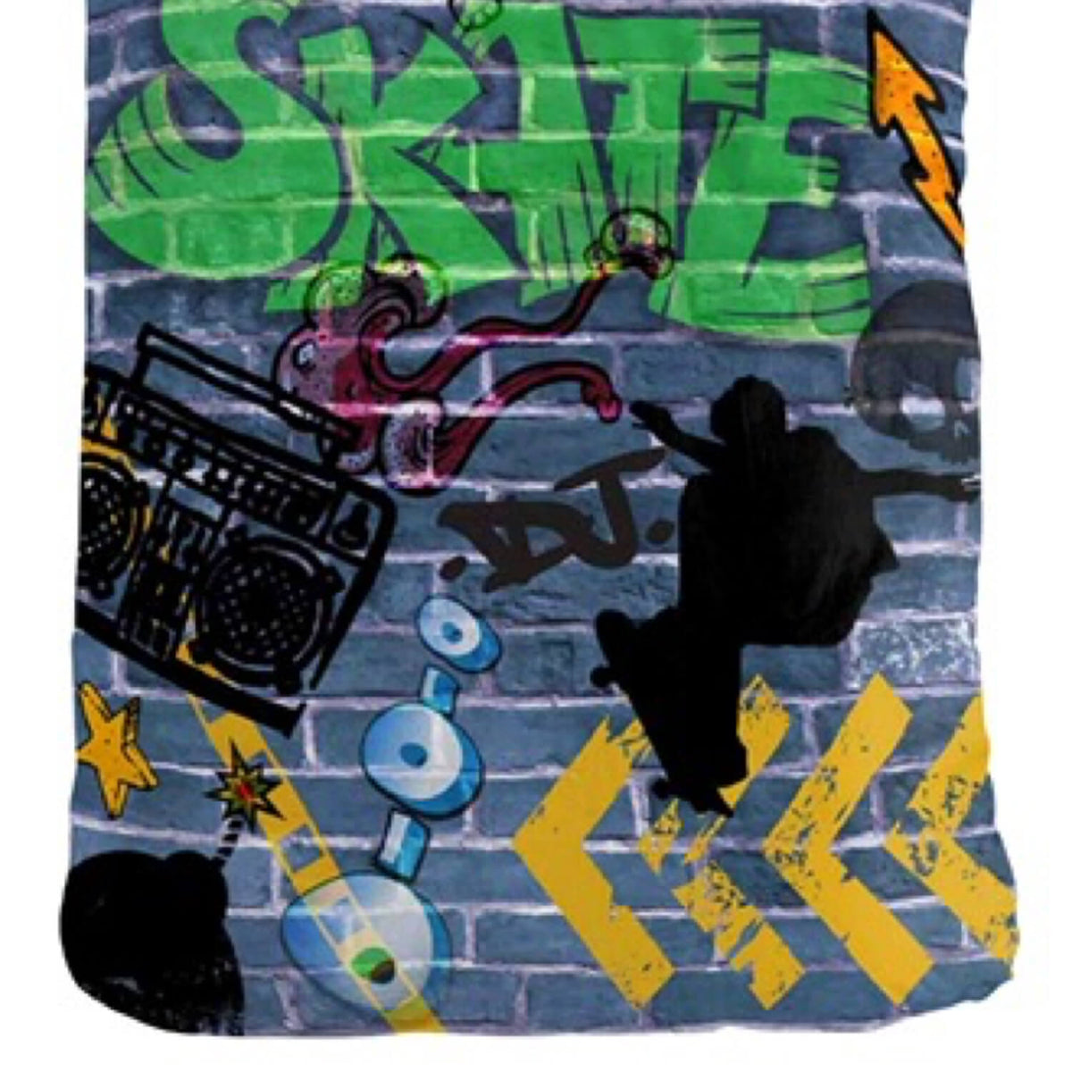 espcio wende bettgarnitur sleep and dream graffiti skater skateboard 