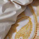 bettwaesche gemustert ornamente vanille
