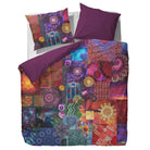 Essenza Bettwäsche Delhi purple Lila Maria Geblümt Sonne Mandala