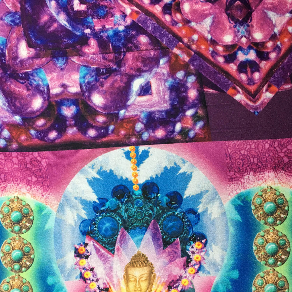 Essenza Bettwäsche Delhi purple Lila Maria Geblümt Sonne Mandala
