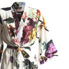 kimono morgenmantel fleur ecru blumen