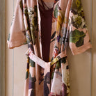 ESSENZA Kimono Morgenmantel Fleur Rose Blumen Blüten Rosen Pflanzen 