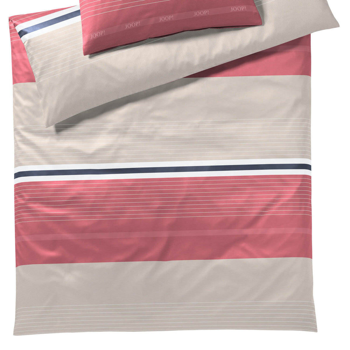 joop bettwaesche fit streifen gestreift coral