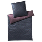 JOOP! Bettgarnitur Cornflower Double 4083 05 Anthrazit Aubergine Wendeoptik Kornblumen Mako Satin
