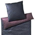 JOOP! Bettgarnitur Cornflower Double 4083 05 Anthrazit Aubergine Wendeoptik Kornblumen Mako Satin