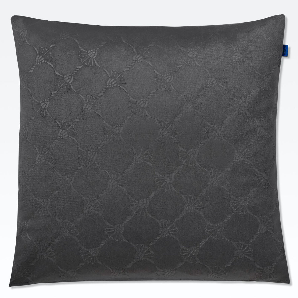 dekokissenhuelle grau joop! blumen polyester samt