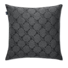 kissen huelle linien schimmer dunkel grau polyester baumwolle