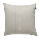 kissen huelle linien schimmer hell ivory blume polyester baumwolle
