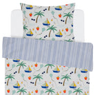 Covers & Co Kinder Wendebettwäsche Manoas Bunt Palmen Eimer Sonnenbrille Drachen