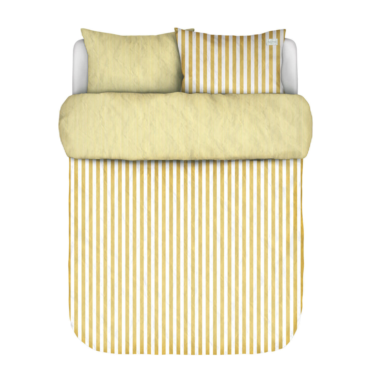 bettwaesche mikkeli streifen gestreift perkal sunrise yellow marc o polo 