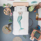 snurk bettwaesche mermaid white perkal meerjungfrau