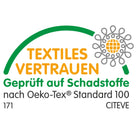 oeko tex standard 100 textiles vertrauen geco anthrazit rot 171
