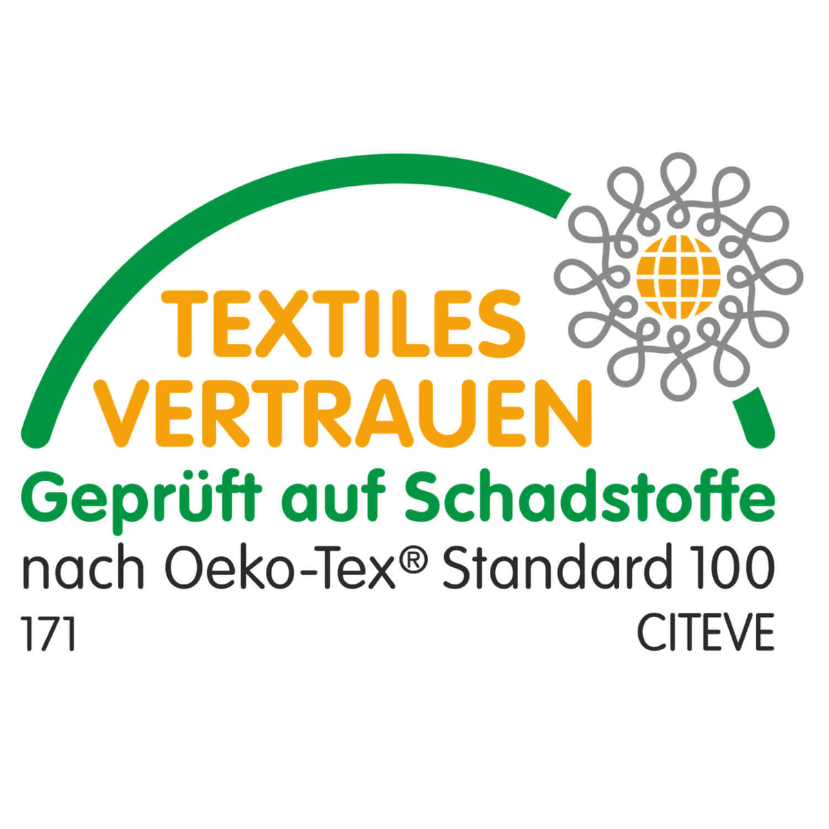 oeko tex standard 100 textiles vertrauen geco anthrazit rot 171