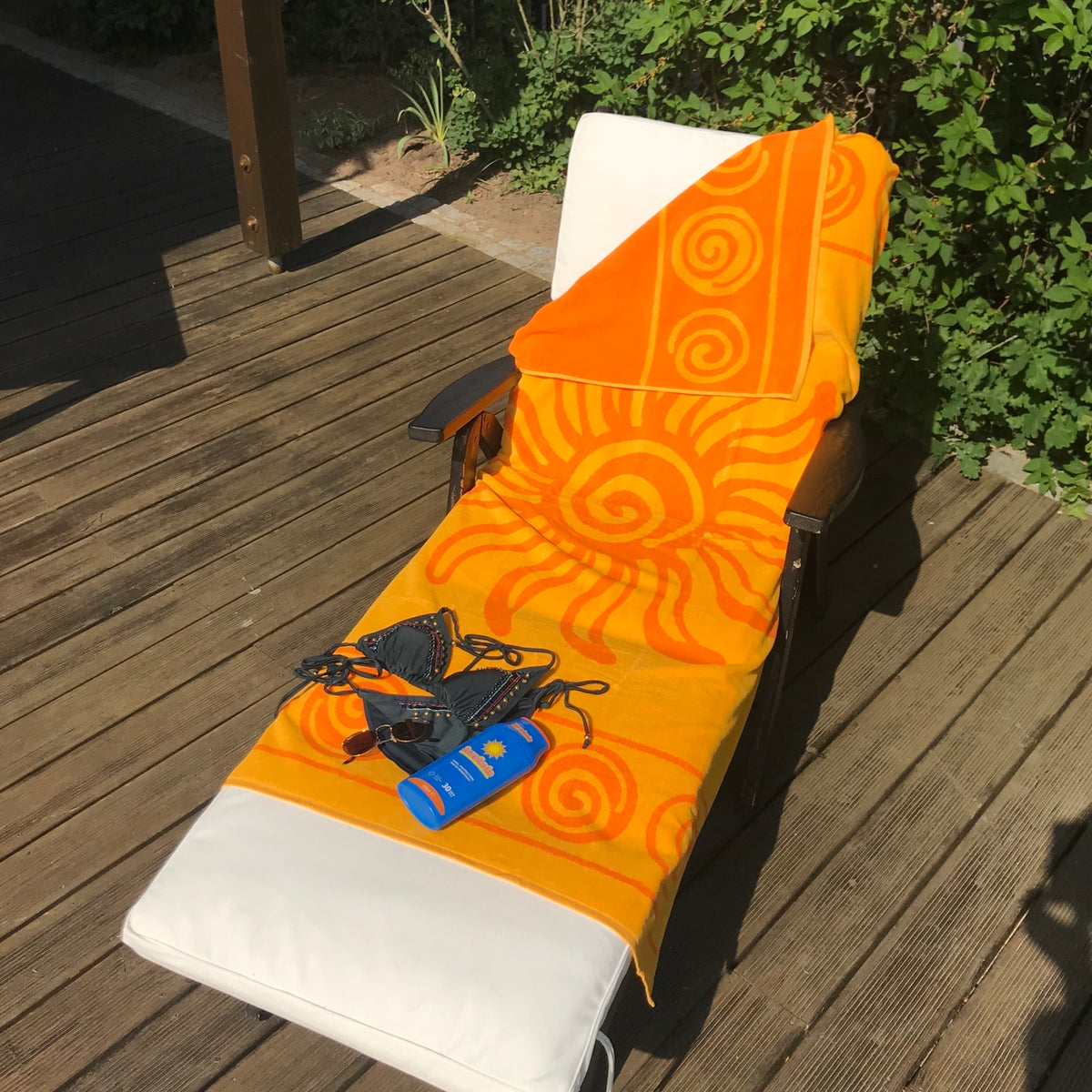 Dreams Jacquard Strandlaken Sonne Gelb 90x180 cm