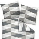 bettwaesche janine opalgrau rauten mako satin