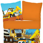 bettwaesche baustelle betonmischer hausbau 