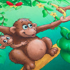 dschungel tiere bettwaesche espico affe