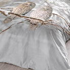bettwaesche bettgarnitur eule schnee vogel