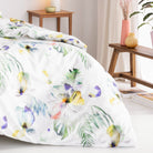 bettwaesche floral blueten bunt mako satin