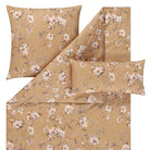 bettwaesche bettgarnitur floral blumen creme