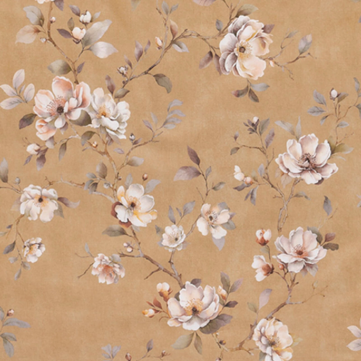 bettwaesche bettgarnitur floral blumen creme