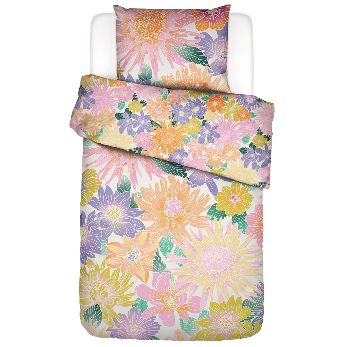bettwaesche gebluemt floral bunt