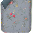 bettgarnitur bettwaesche blumen fruechte blau