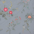 bettgarnitur bettwaesche blumen fruechte blau